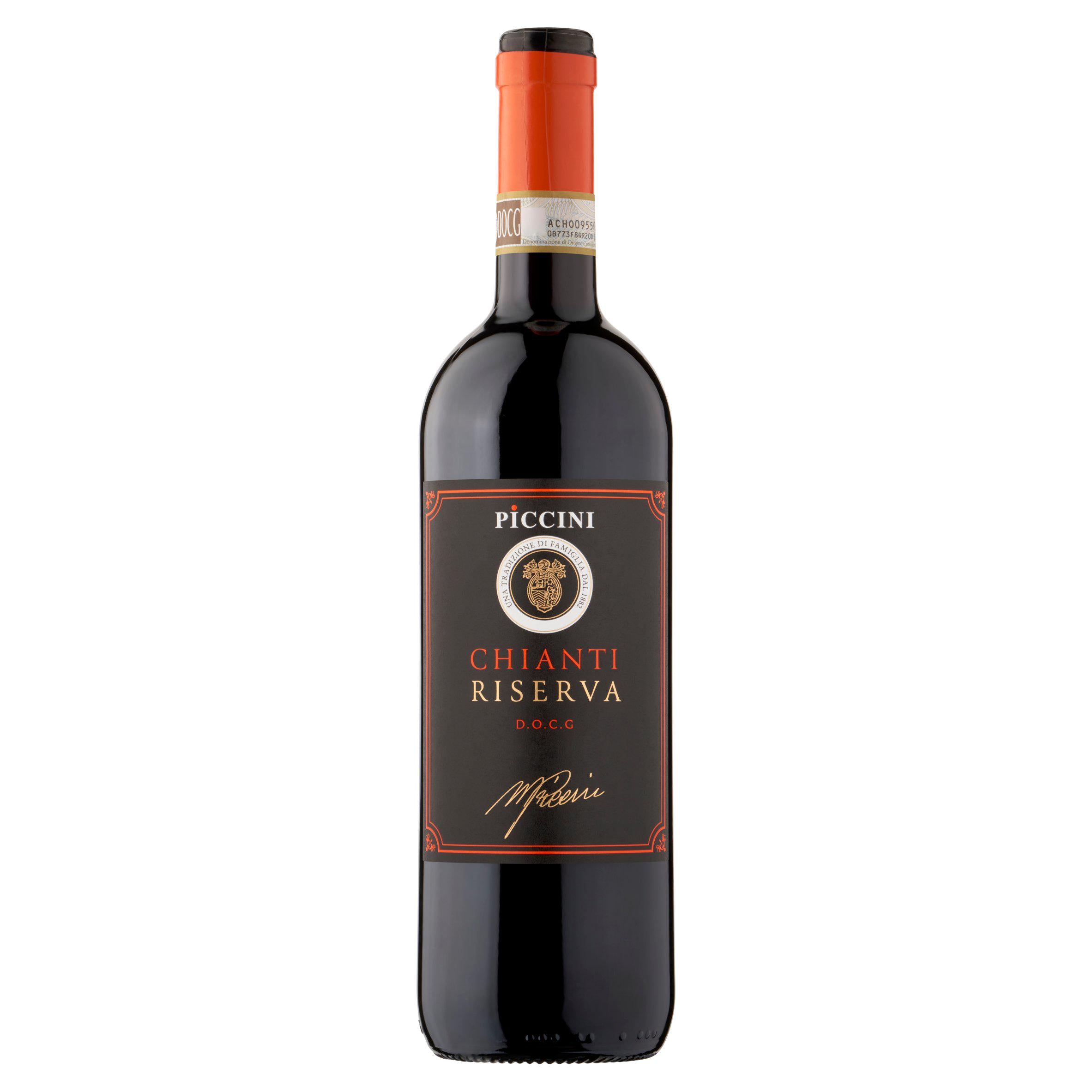 Piccini Chianti Riserva red wine 75cl, imported from the UK