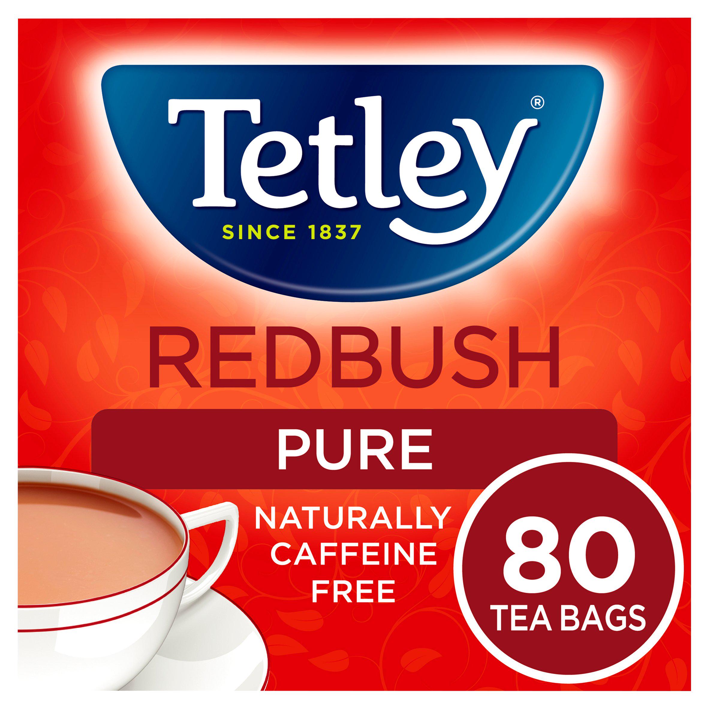 Tetley Redbush Herbal Tea Bags x80 box sealed (British brand)