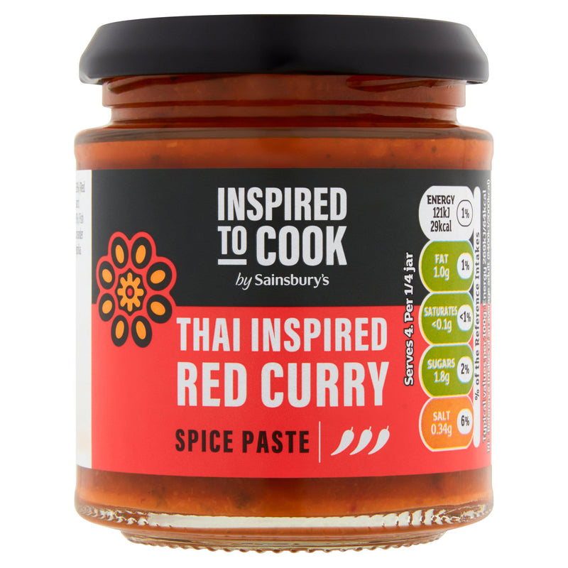 Sainsbury's Thai red curry paste 180g, imported from the UK
