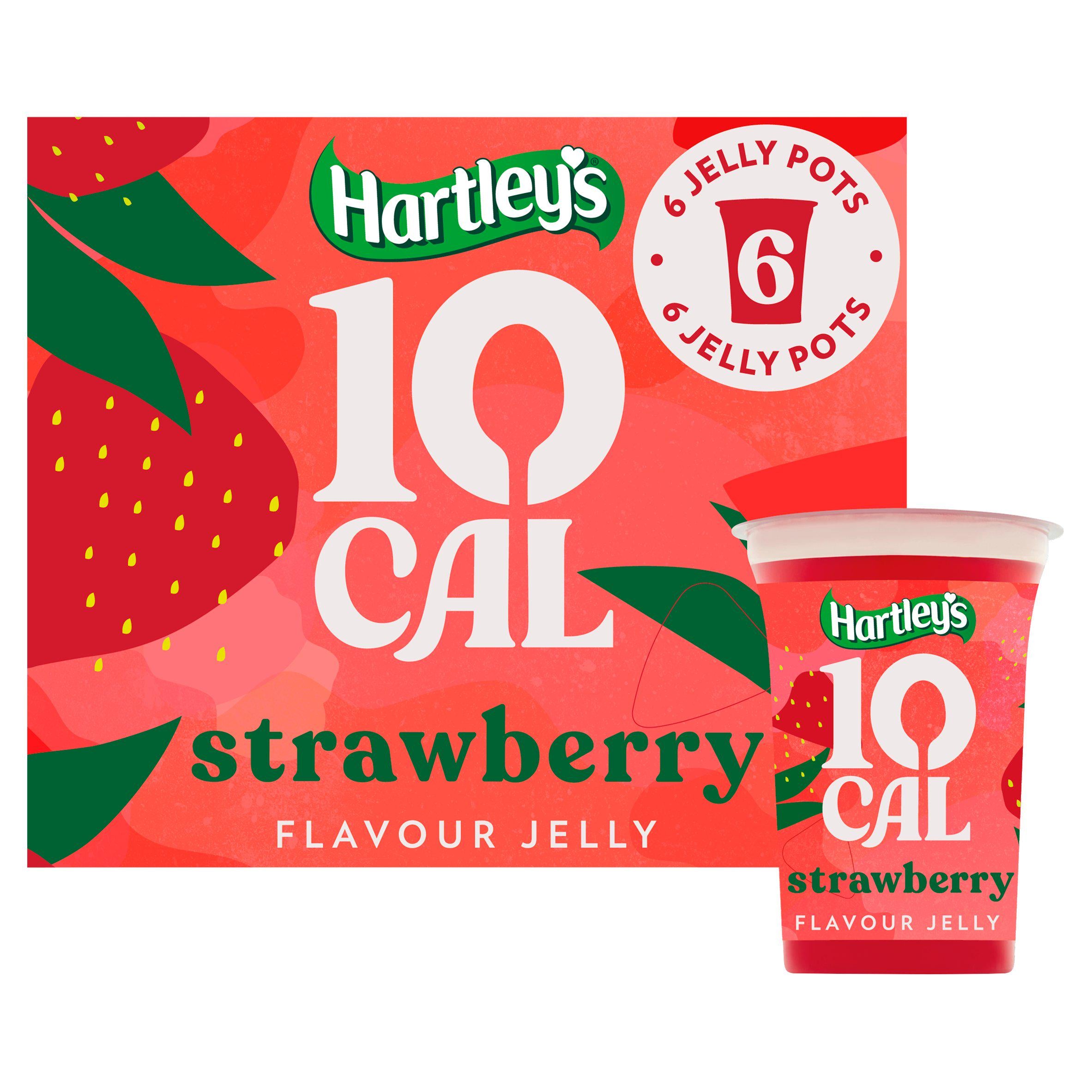 Hartley's strawberry jelly multipack 6x175g, imported from the UK
