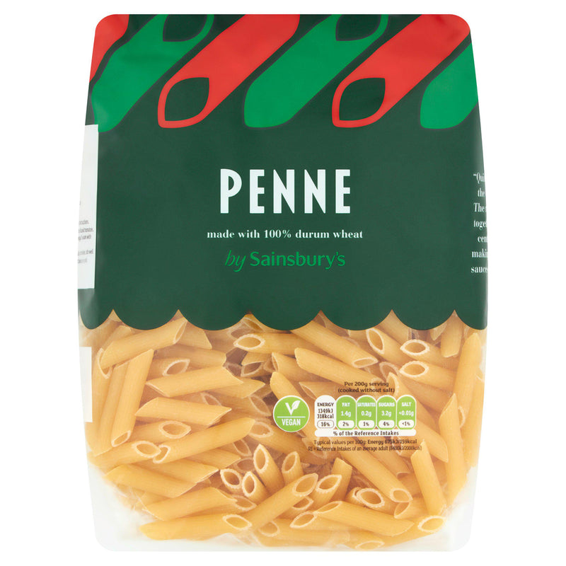 Sainsbury's penne pasta 1kg, UK version