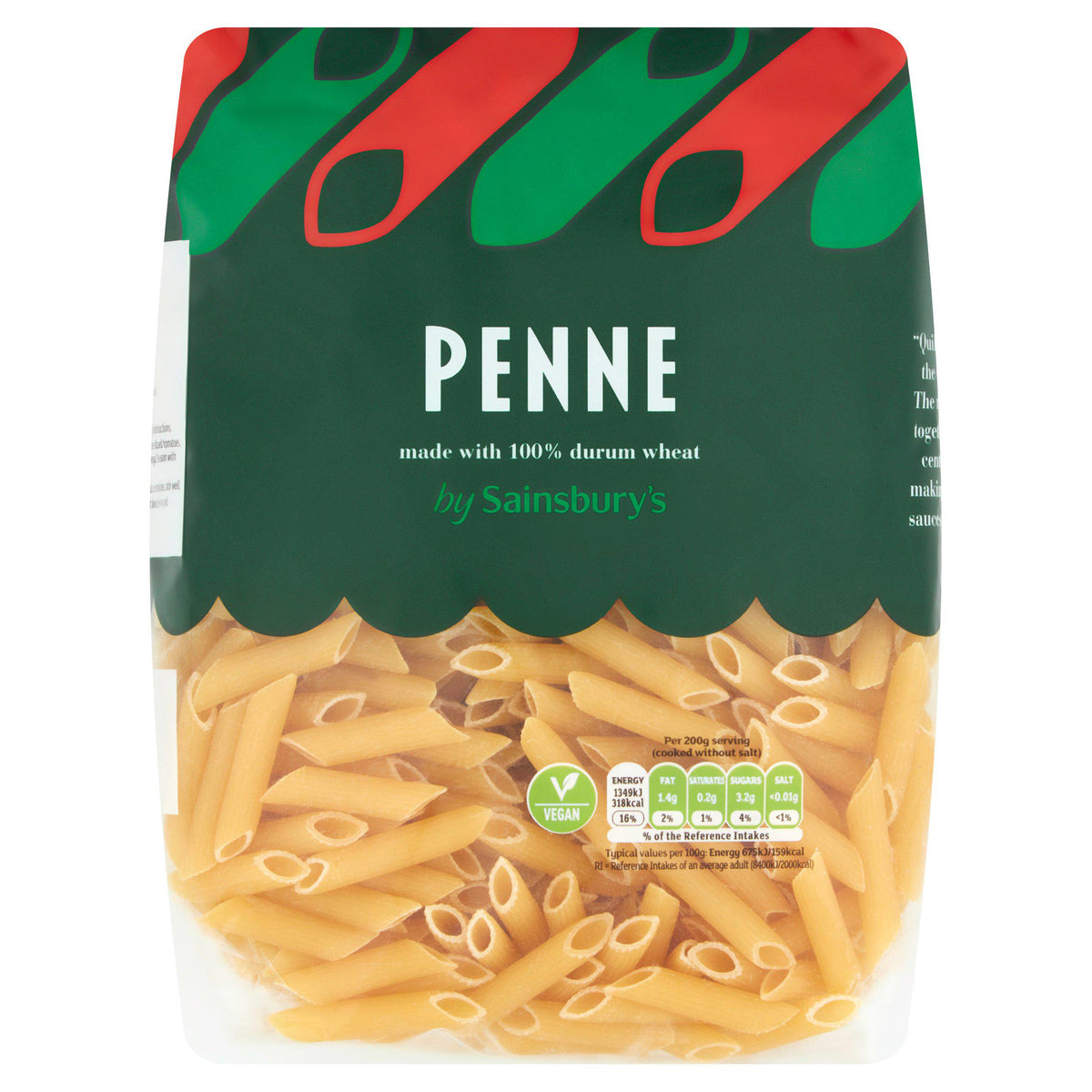 Sainsbury's penne pasta 1kg, UK version