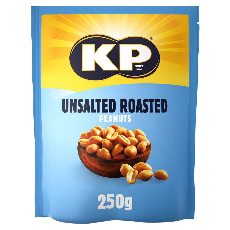 KP unsalted roasted peanuts 250g (British brand)