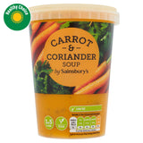 Sainsbury's carrot and coriander soup 600g - British product