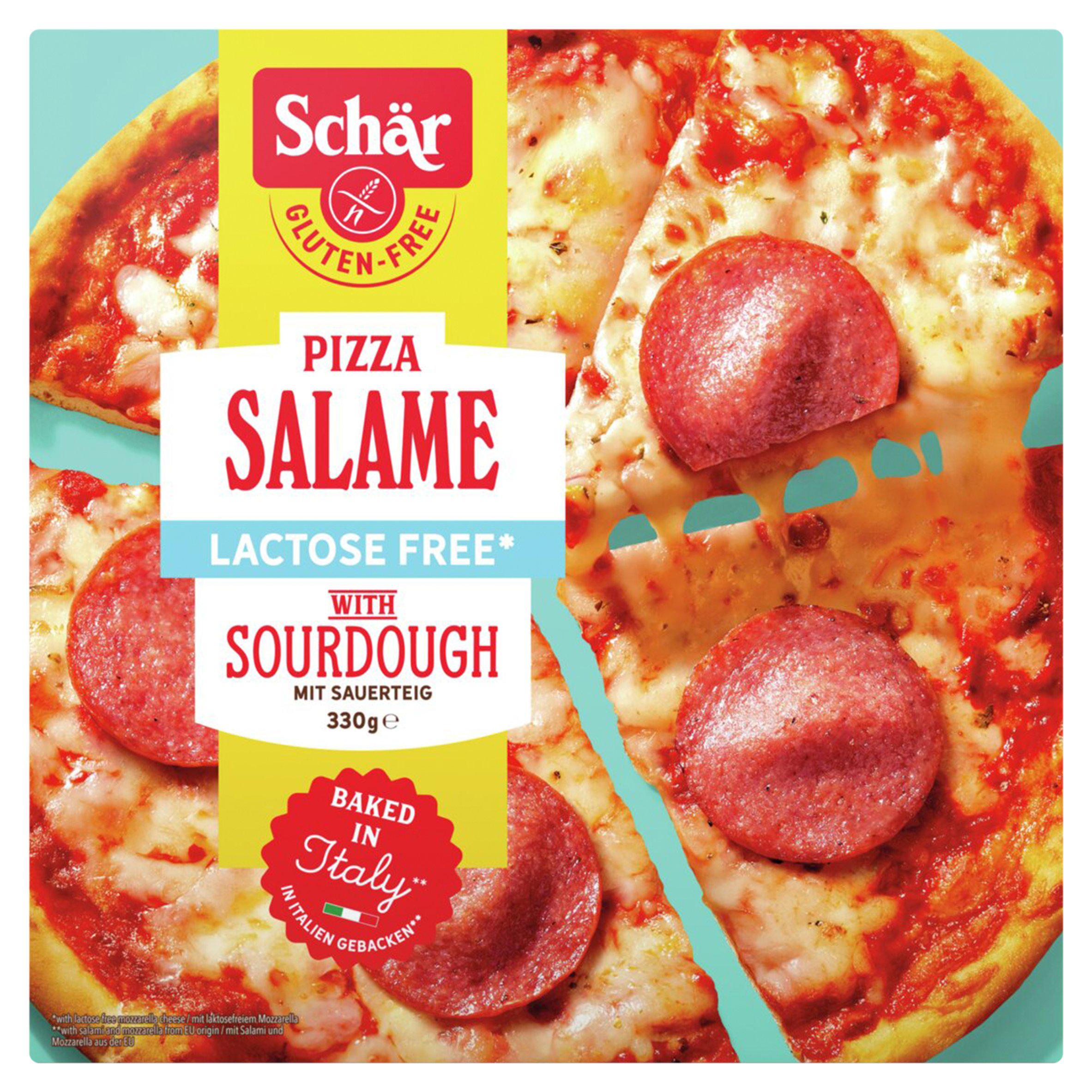 Schär gluten free pizza salame 330g (British brand)
