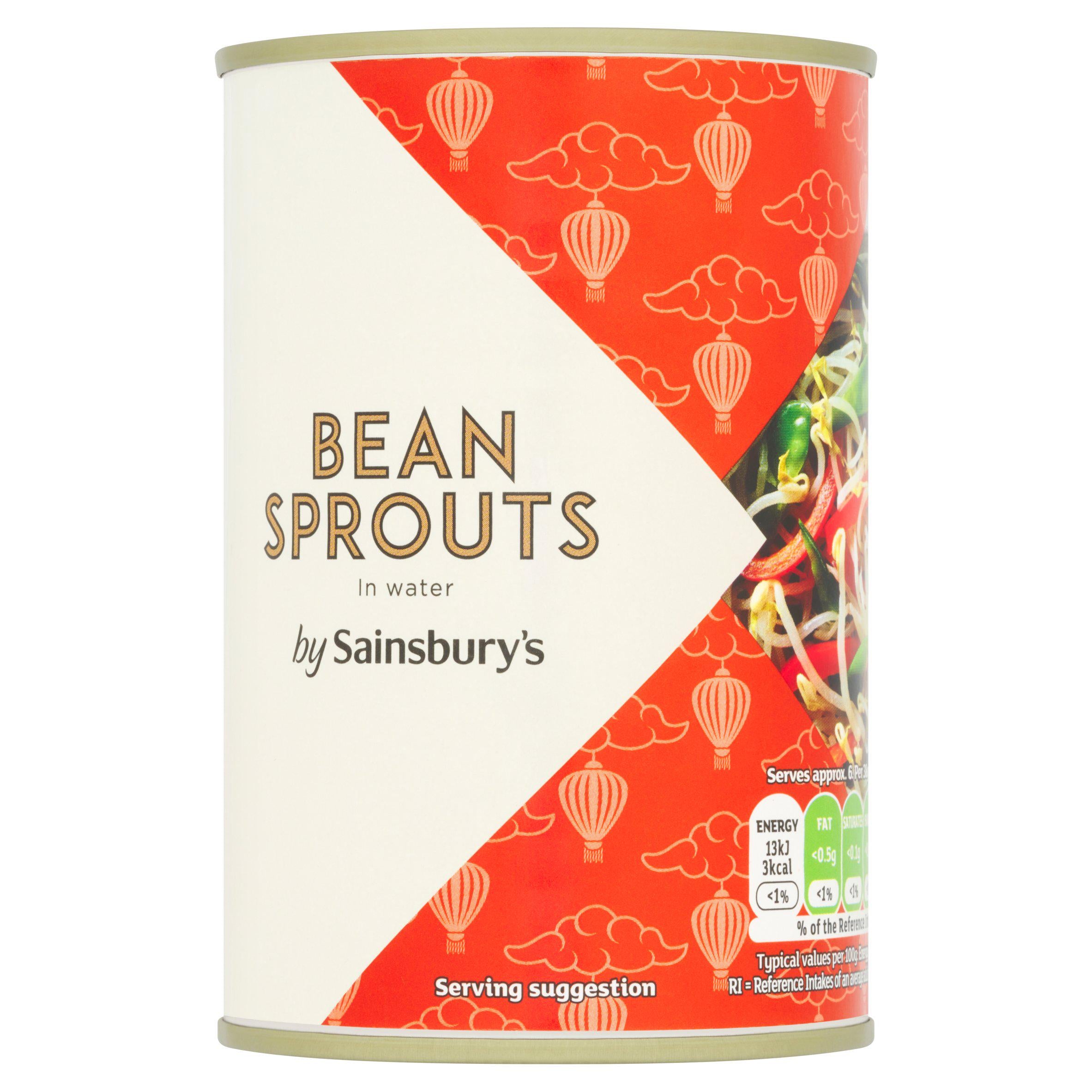 Sainsbury's canned bean sprouts 410g, UK version