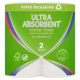 Sainsbury's ultra absorbent kitchen towel 2 rolls, UK version