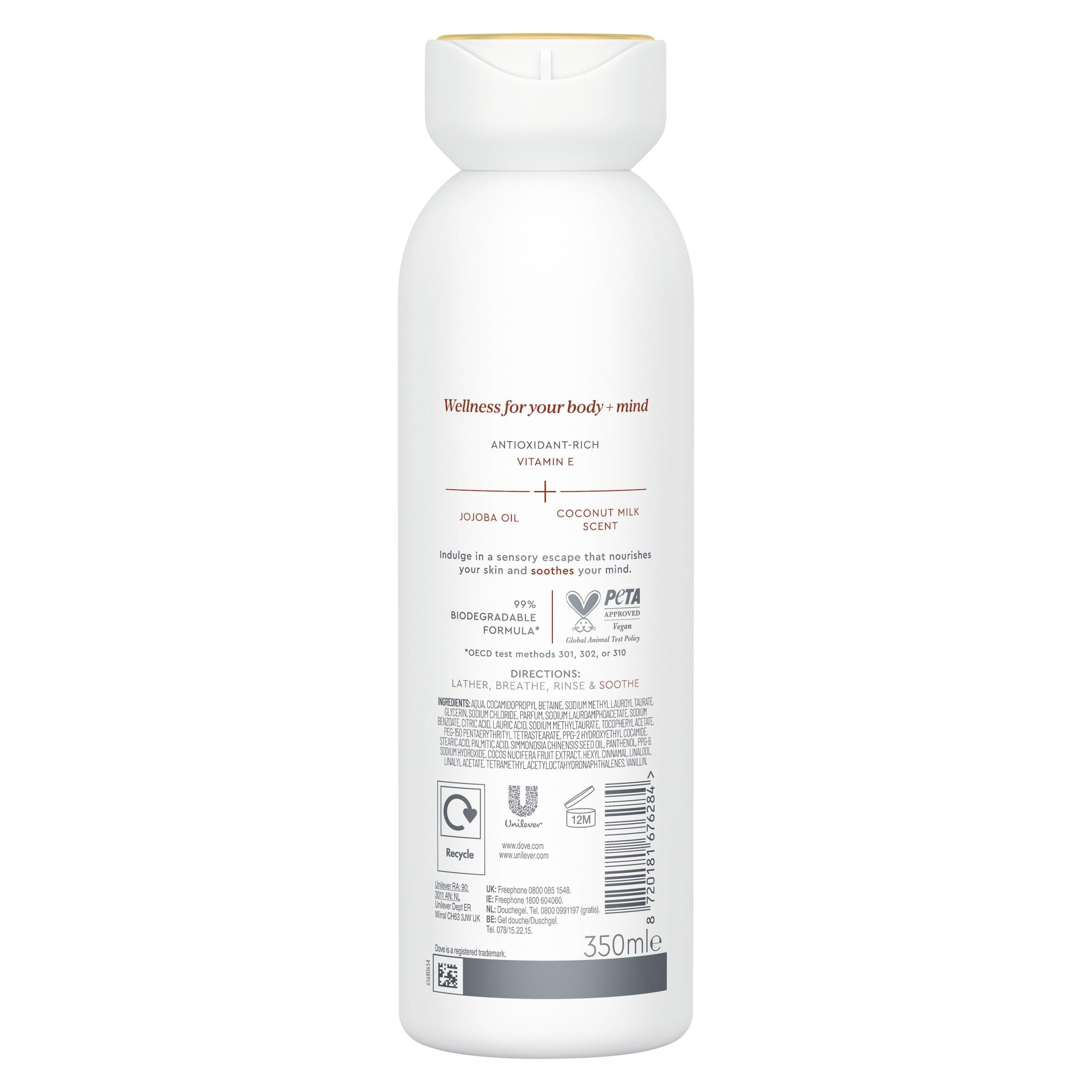 Dove Body and Mind body wash 350ml, imported from the UK