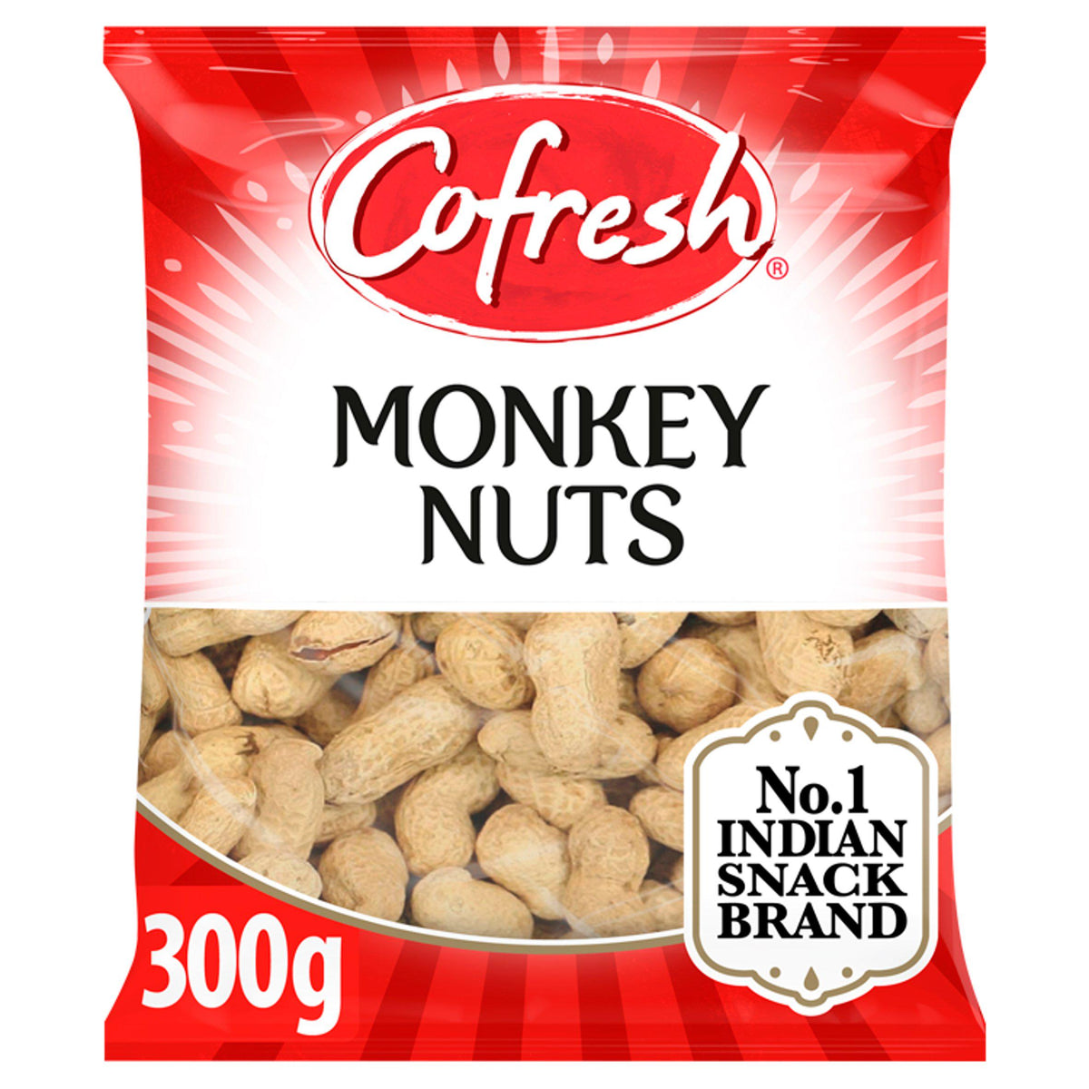 Cofresh monkey nuts 300g roasted in shell - British product