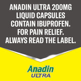 Anadin Ultra ibuprofen pain relief liquid capsules 16 pack, UK version