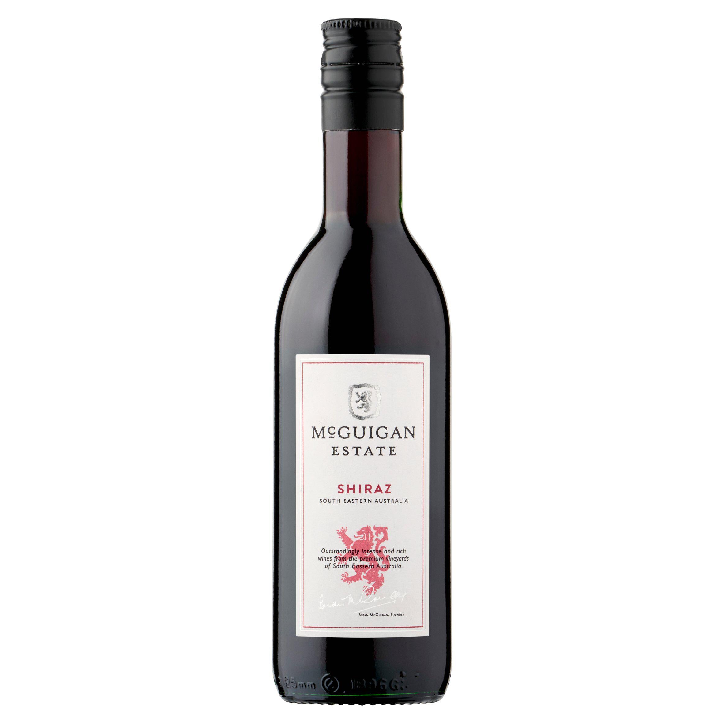 McGuigan Estate Shiraz red wine 18.7cl, imported from the UK