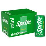 Sprite soft drink lemon lime 6 x 200ml cans (British brand)