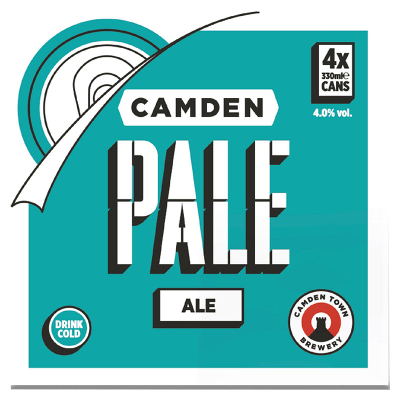 Camden Pale Ale beer cans 4x330ml, imported from the UK