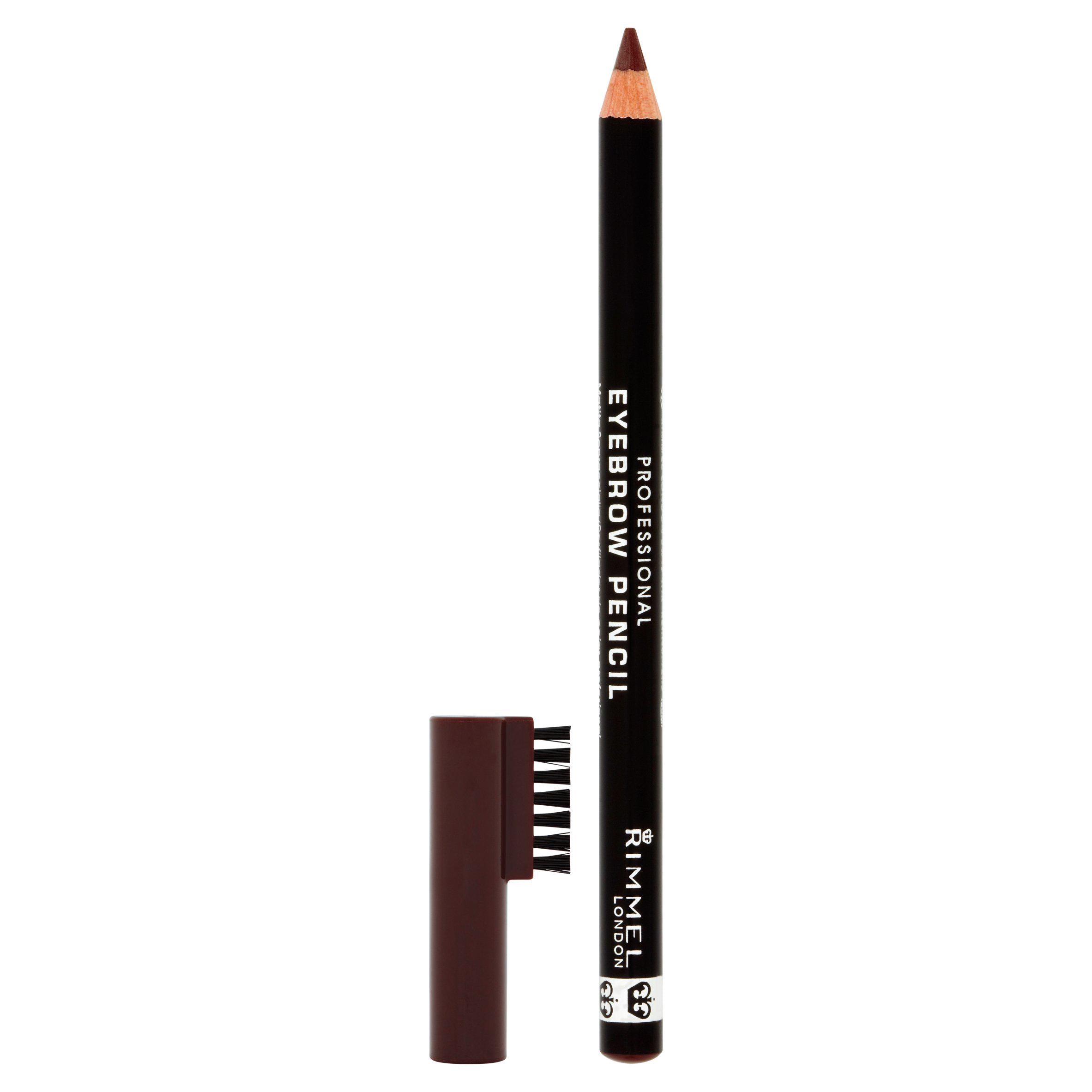 Rimmel Pro Eyebrow Pencil Dark Brown, imported from the UK