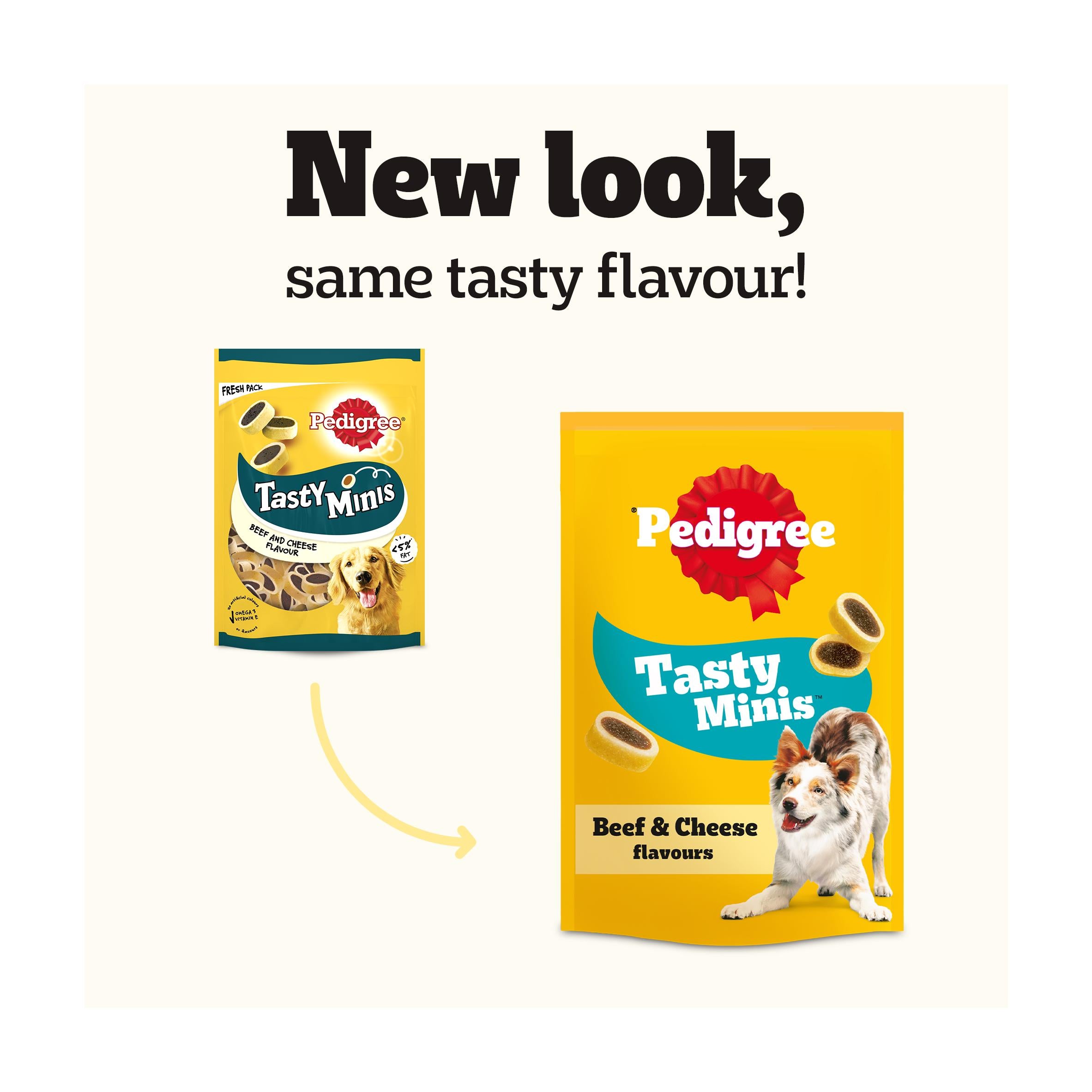 Pedigree dog treats cheese and beef nibbles 140g - British product
