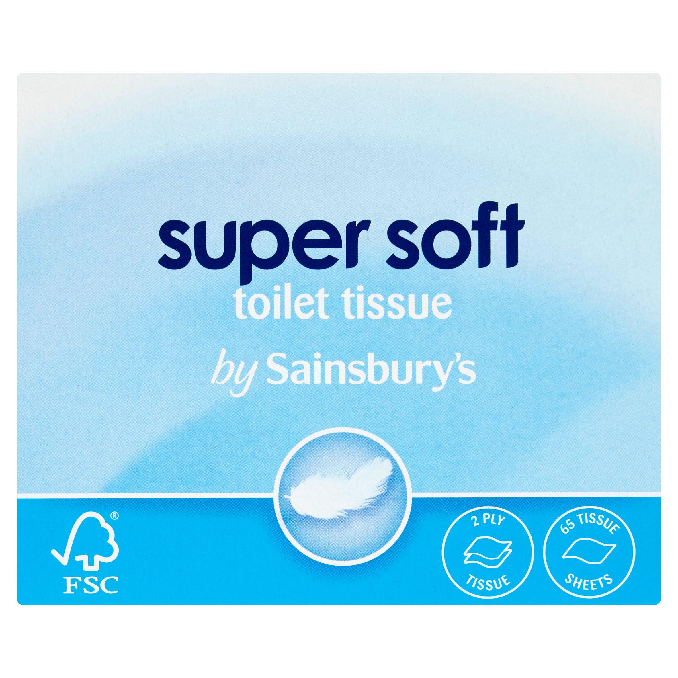 Sainsbury's super soft toilet tissue 65 sheets - British product