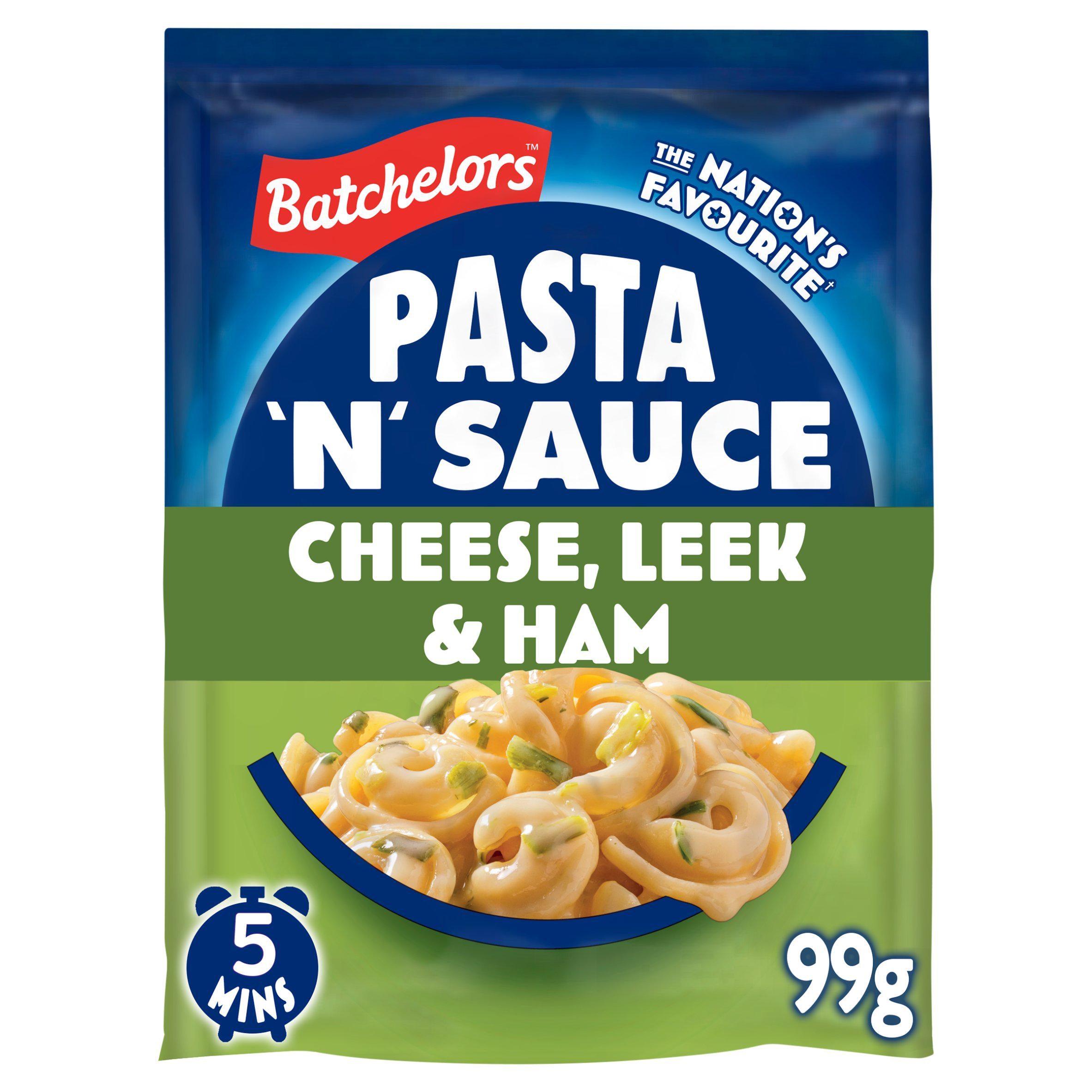 Batchelors Pasta 'n' Sauce Cheese, Leek & Ham 99g, UK version