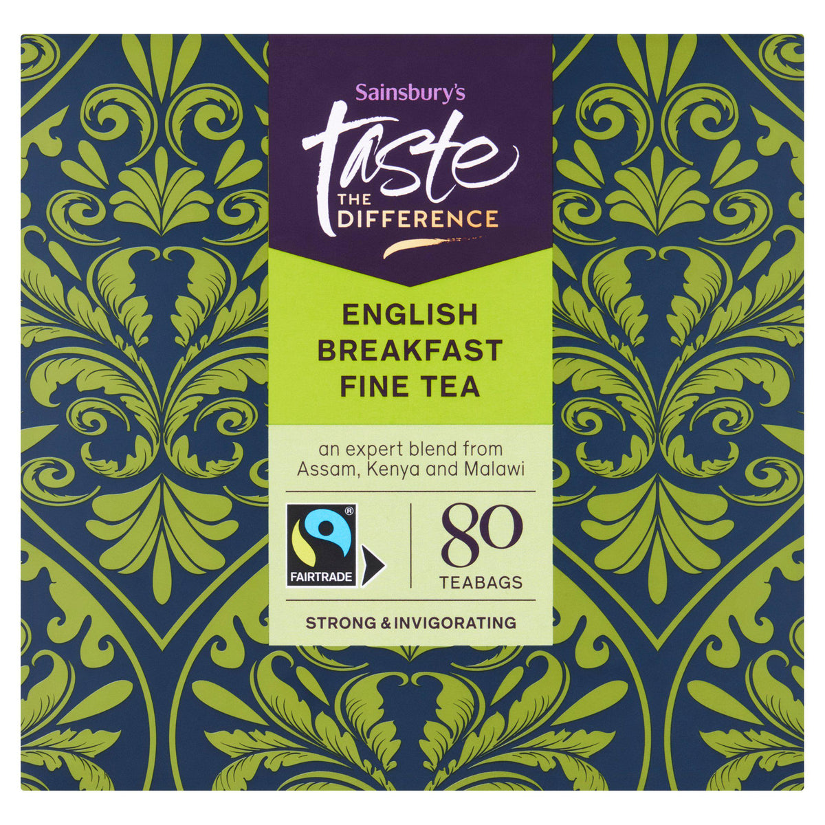 Sainsbury's English Breakfast tea bags 250g 80 teabags - British product