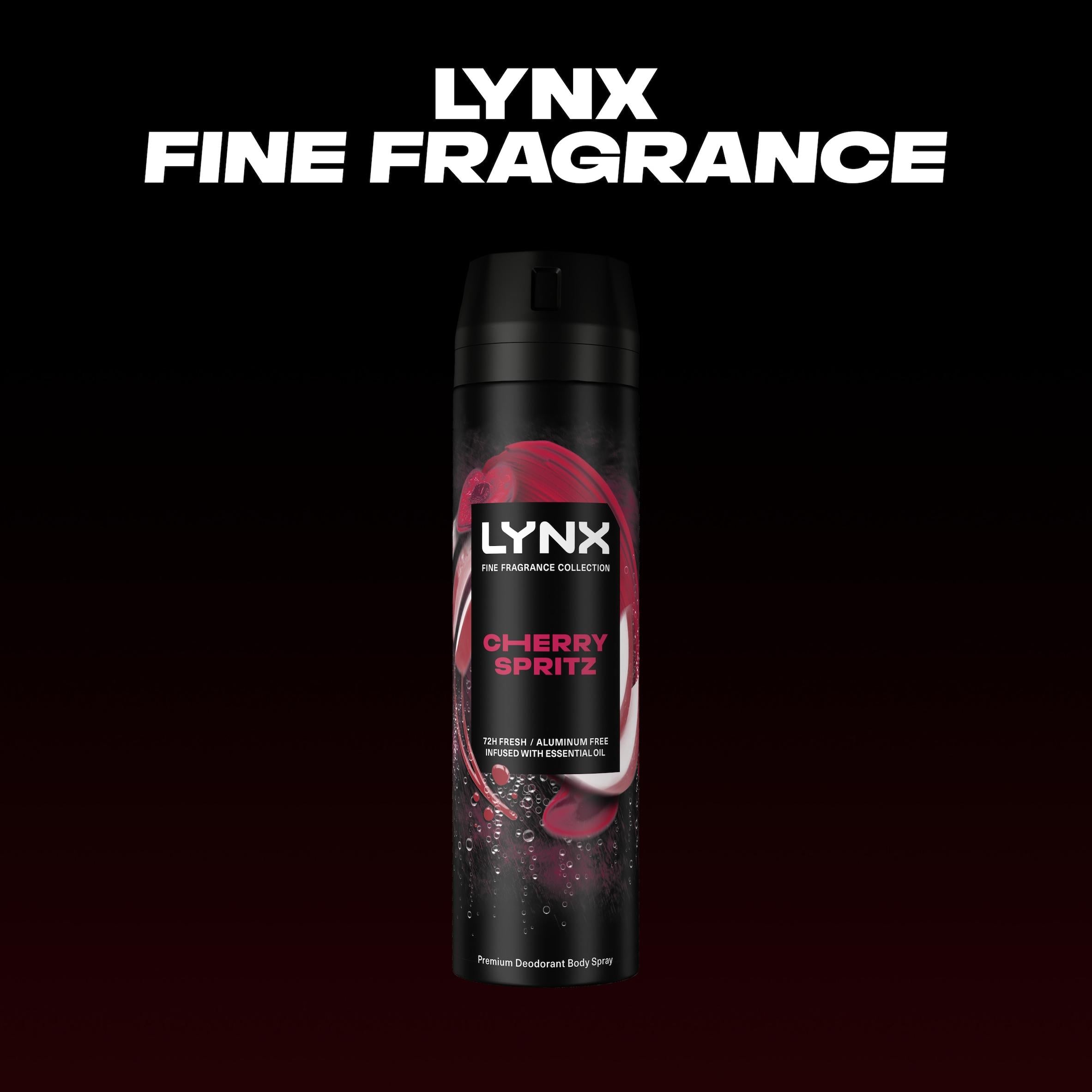 Lynx Cherry Spritz premium body spray 200ml (British brand)