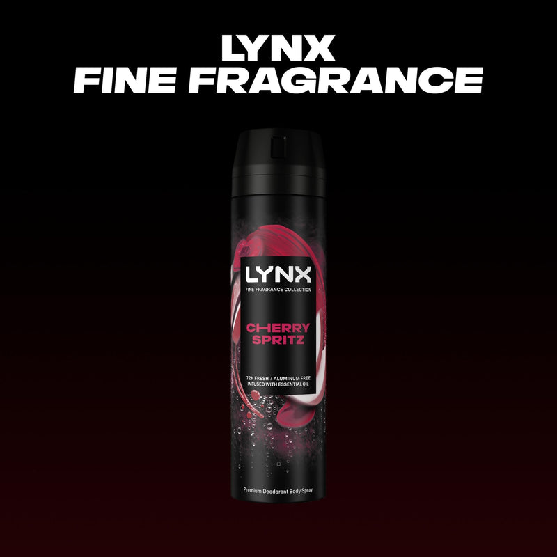 Lynx Cherry Spritz premium body spray 200ml (British brand)