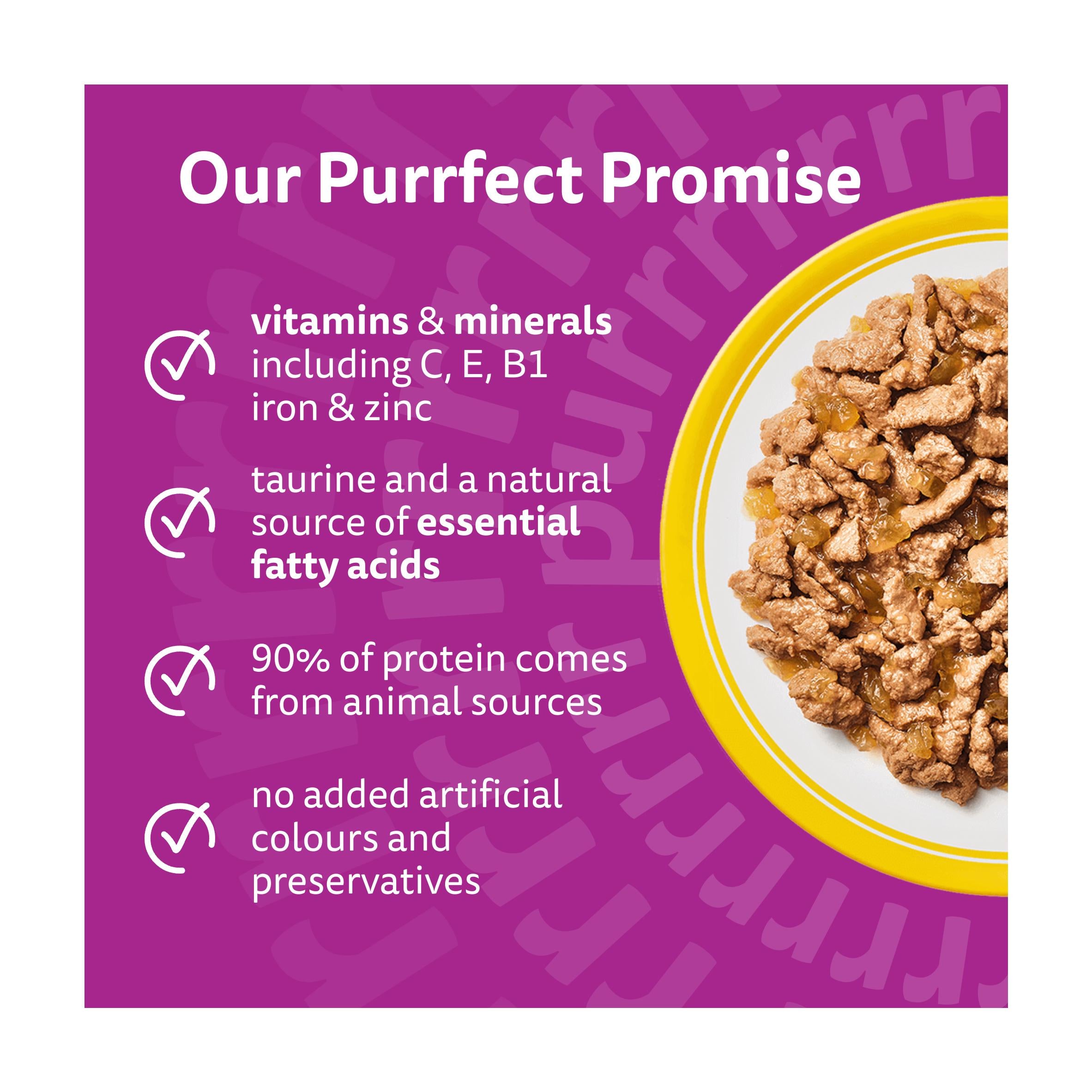 Whiskas 7+ poultry feasts in jelly senior cat food 12x85g, imported from the UK