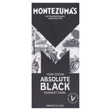 Montezuma's Absolute Black dark chocolate bar 90g - British product
