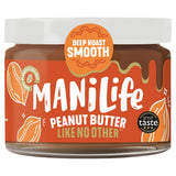 Manilife smooth peanut butter deep roast 275g, imported from the UK