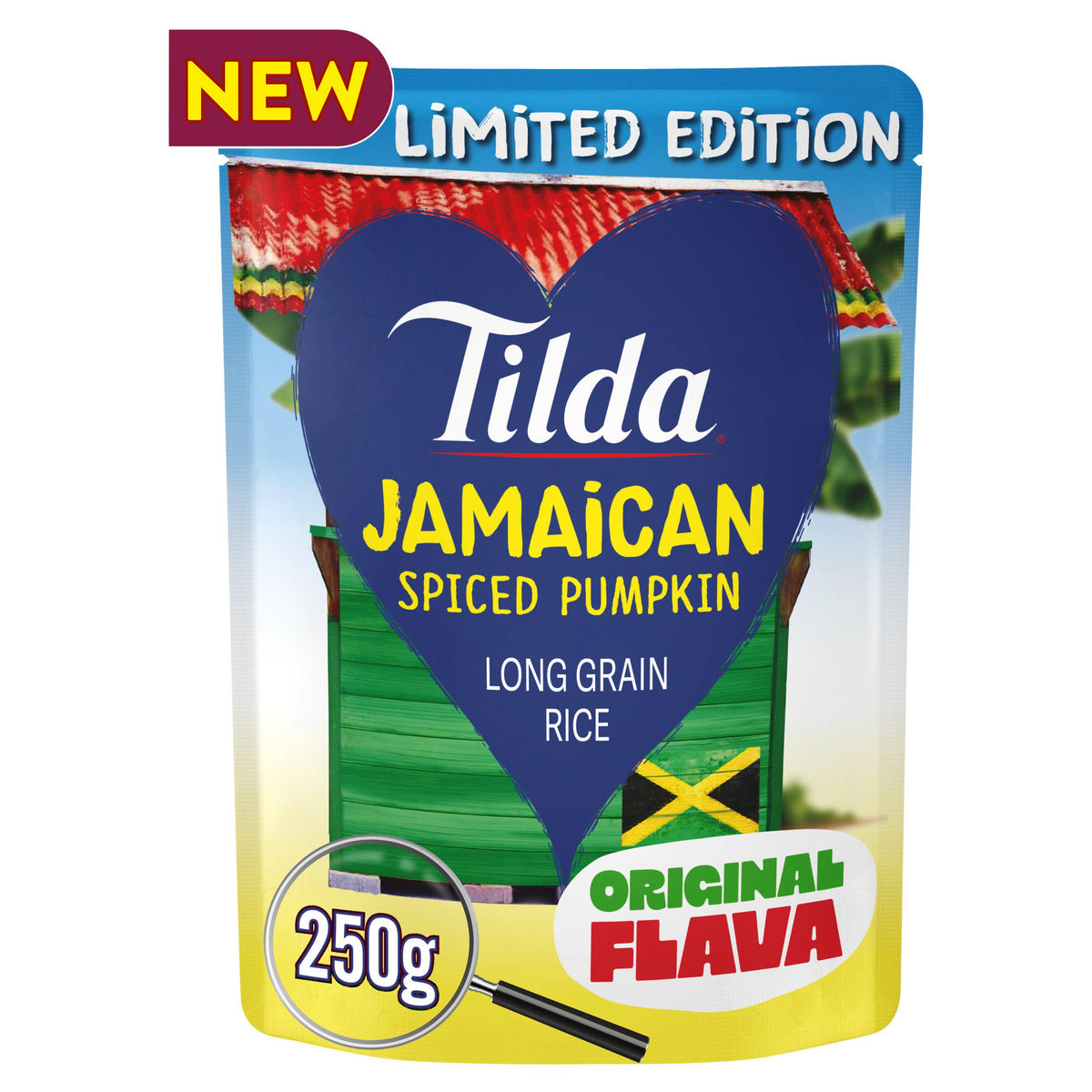 Tilda Saag Aloo rice limited edition 250g pouch, UK version