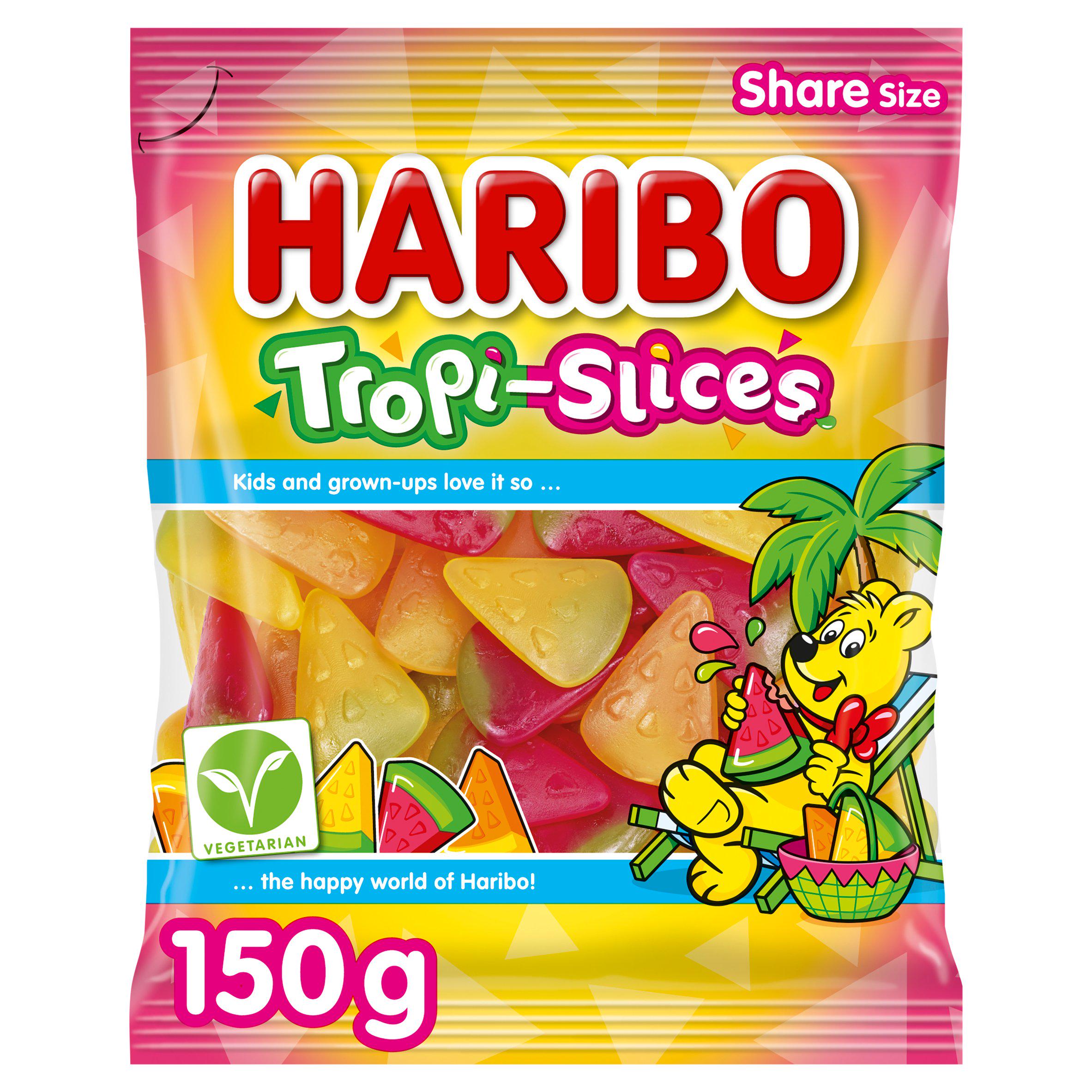 Haribo Tropi Slices fruit flavoured gummy 150g, UK version