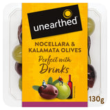 Unearthed Nocellara and Kalamata olives 140g (British brand)