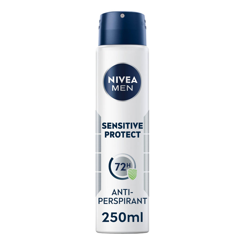 Nivea Men sensitive protect antiperspirant spray 250ml, imported from the UK