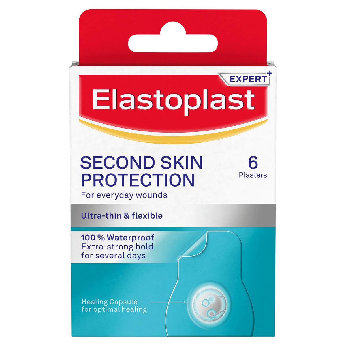 Elastoplast second skin faster healing plasters 6 pack - British product