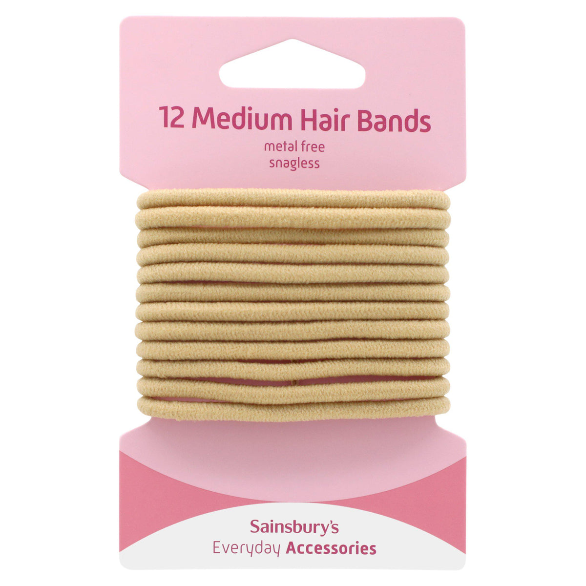 Sainsbury's hair bands medium blonde x12 - British product
