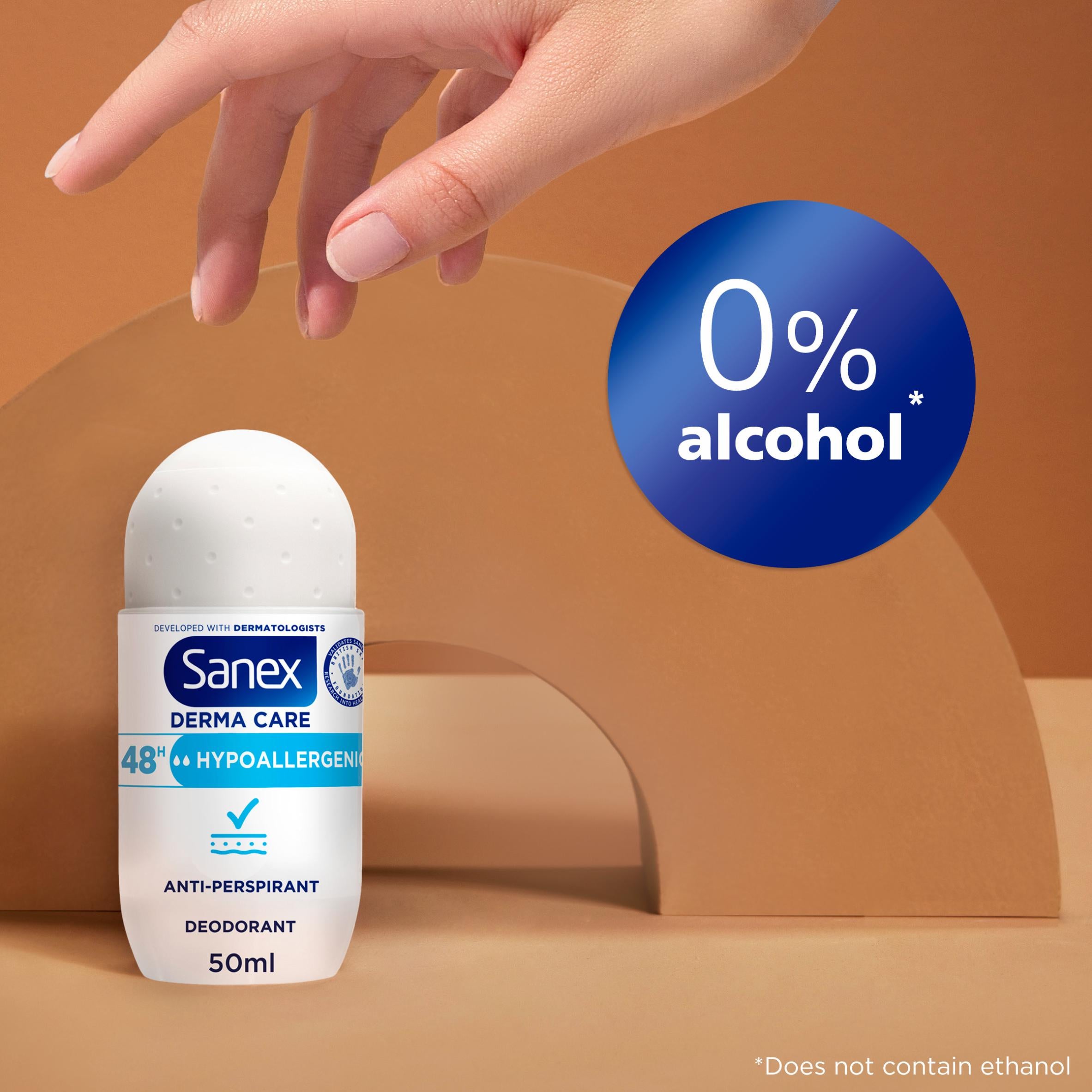 Sanex Dermo Hypoallergenic Antiperspirant Deodorant 50ml (British brand)