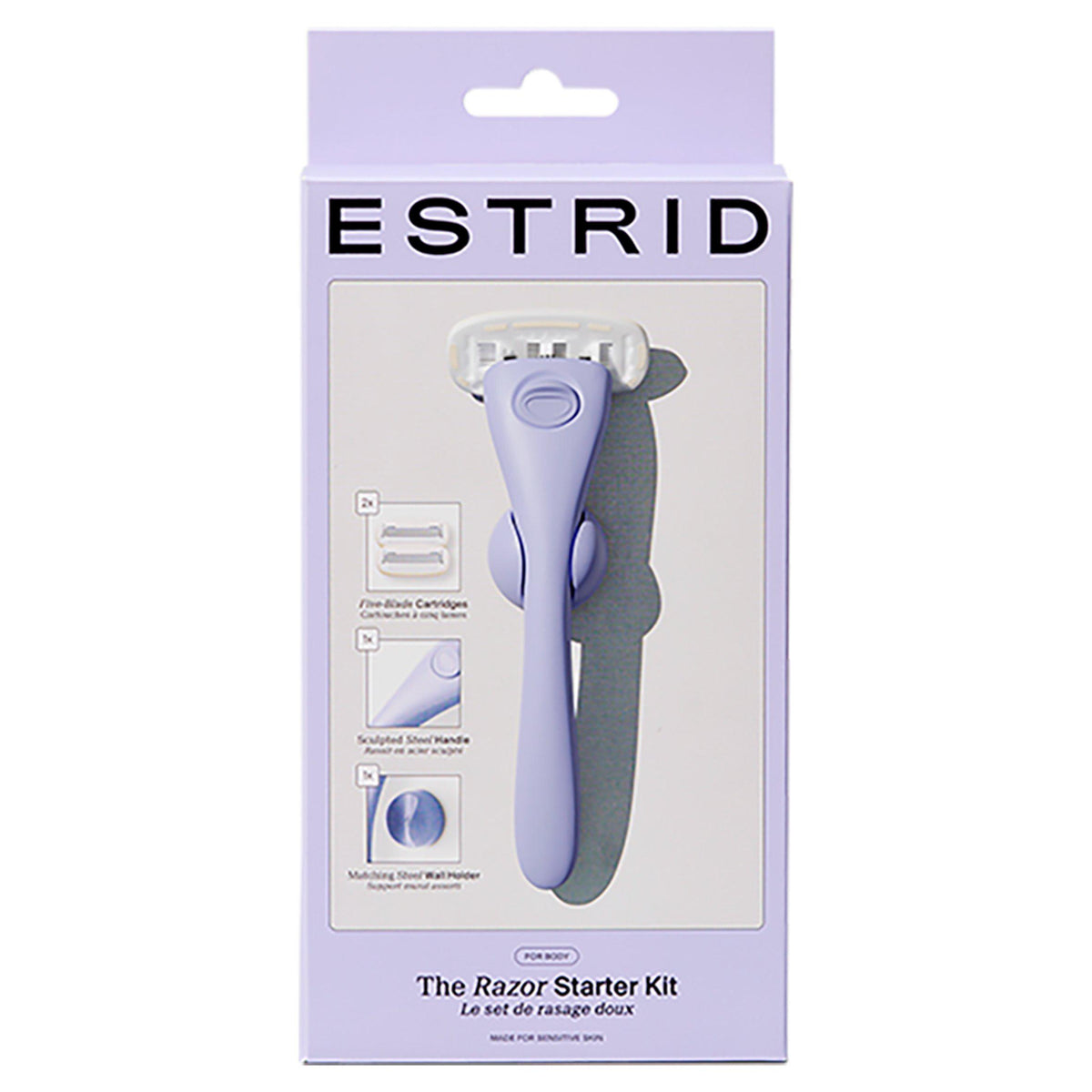 Estrid starter kit Space bloom razor, imported from the UK