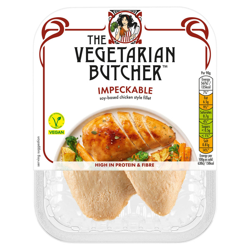 The Vegetarian Butcher Impeckable Vegan Chicken Fillet 180g (British brand)