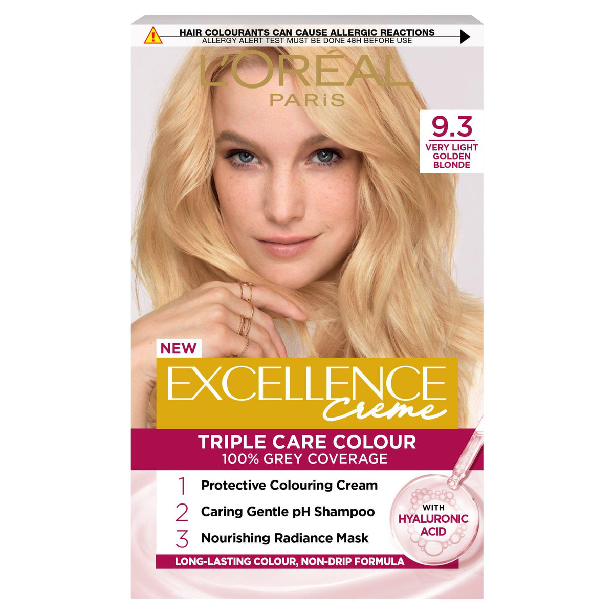 L'Oreal Paris hair dye Natural Light Gold Blonde 9.3 - British product