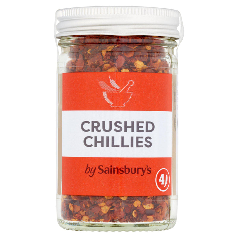 Sainsbury's crushed chillies 32g jar - British product