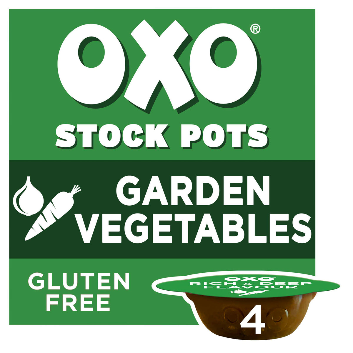 Oxo Garden Vegetable Stock Pots 4x20g - British product