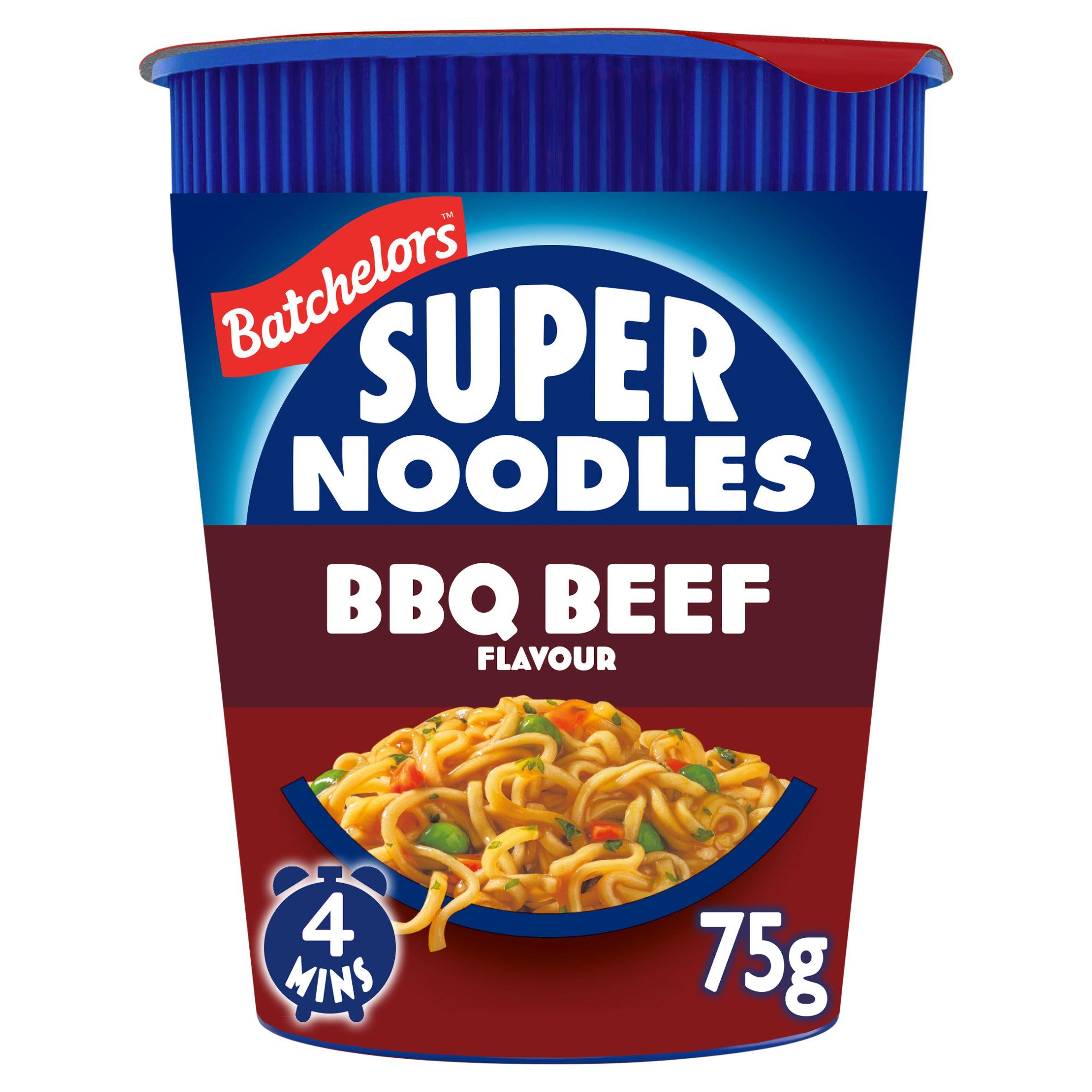 Batchelors Super Noodles BBQ Beef pot 75g - British product