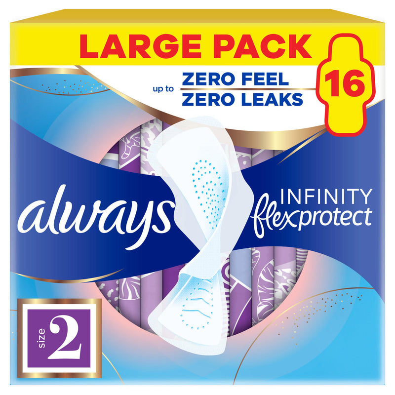Always FlexProtect sanitary pads Size 2 x16 - British product