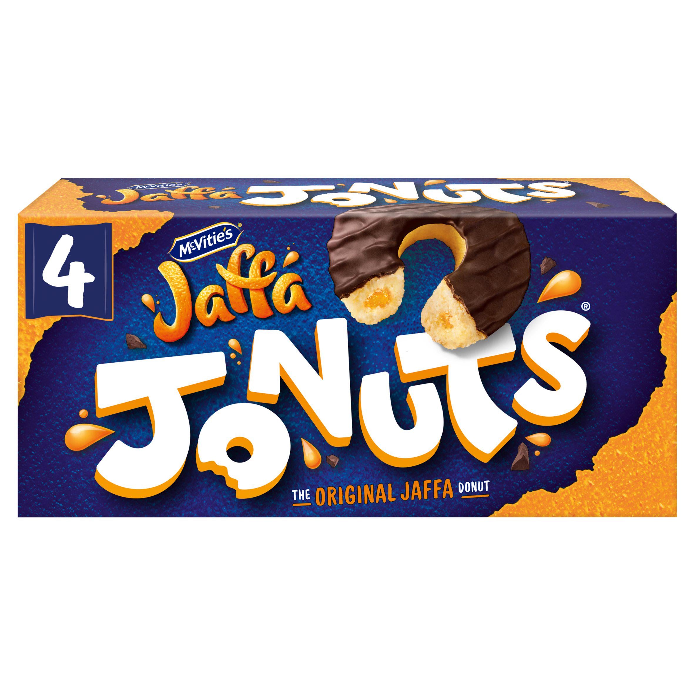 McVitie's Jaffa Cakes Original Jonuts Biscuits Multipack 4x43g