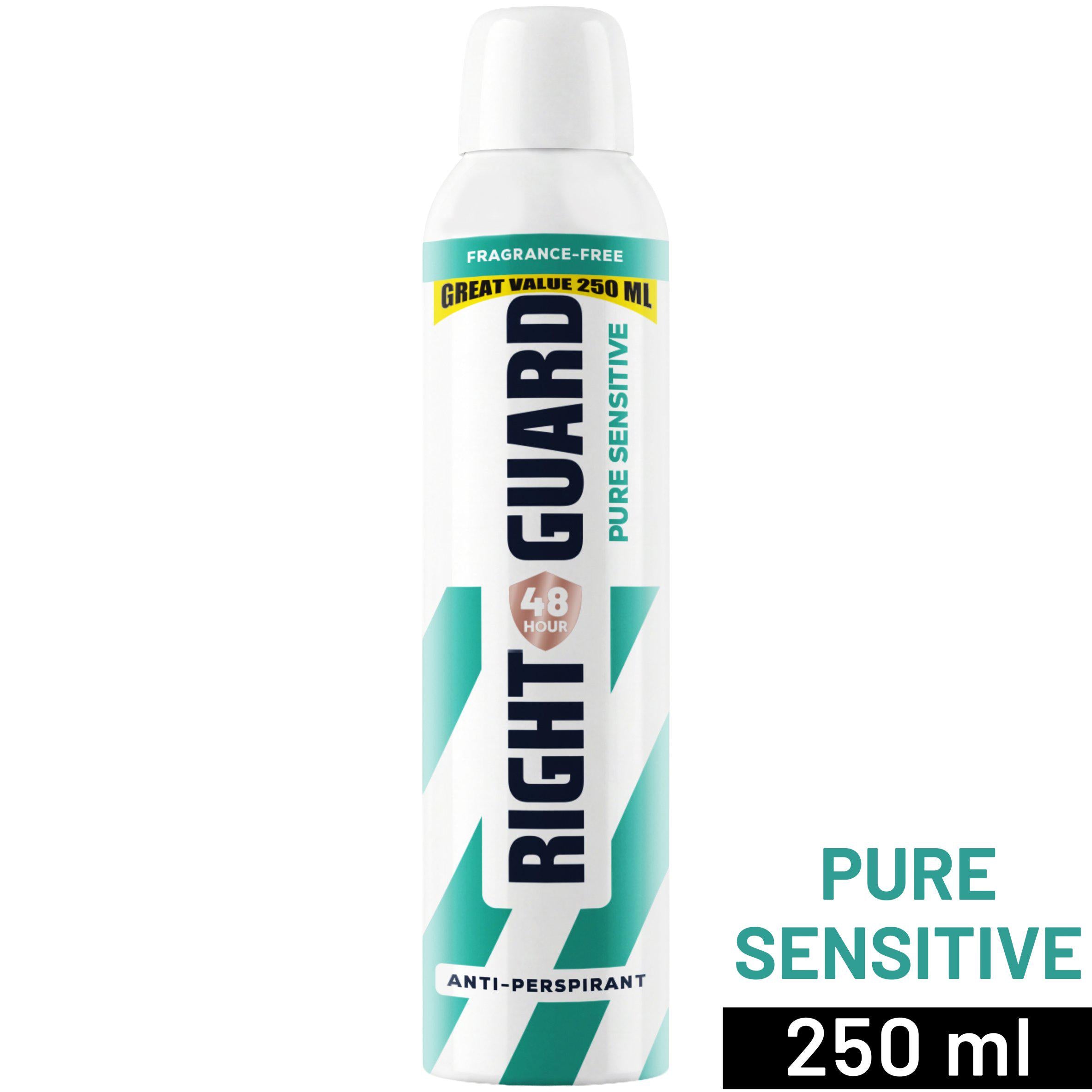 Right Guard deodorant Pure Sensitive 250ml (British brand)