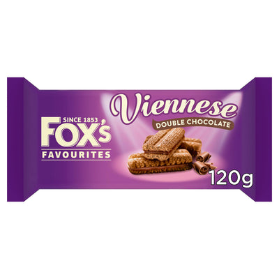Sainsburys Fox's Double Chocolate Viennese Biscuits 120g- Buy online at McGrocer