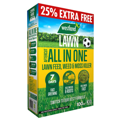 Sainsburys Westland Aftercut All In One Lawn Feed, Weed & Moss Killer 80m2- Buy online at McGrocer