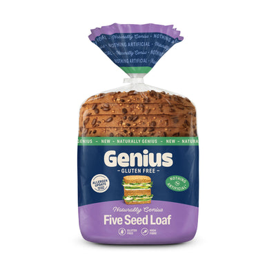 Sainsburys Genius Gluten Free Five Seed Bread 430g- Buy online at McGrocer
