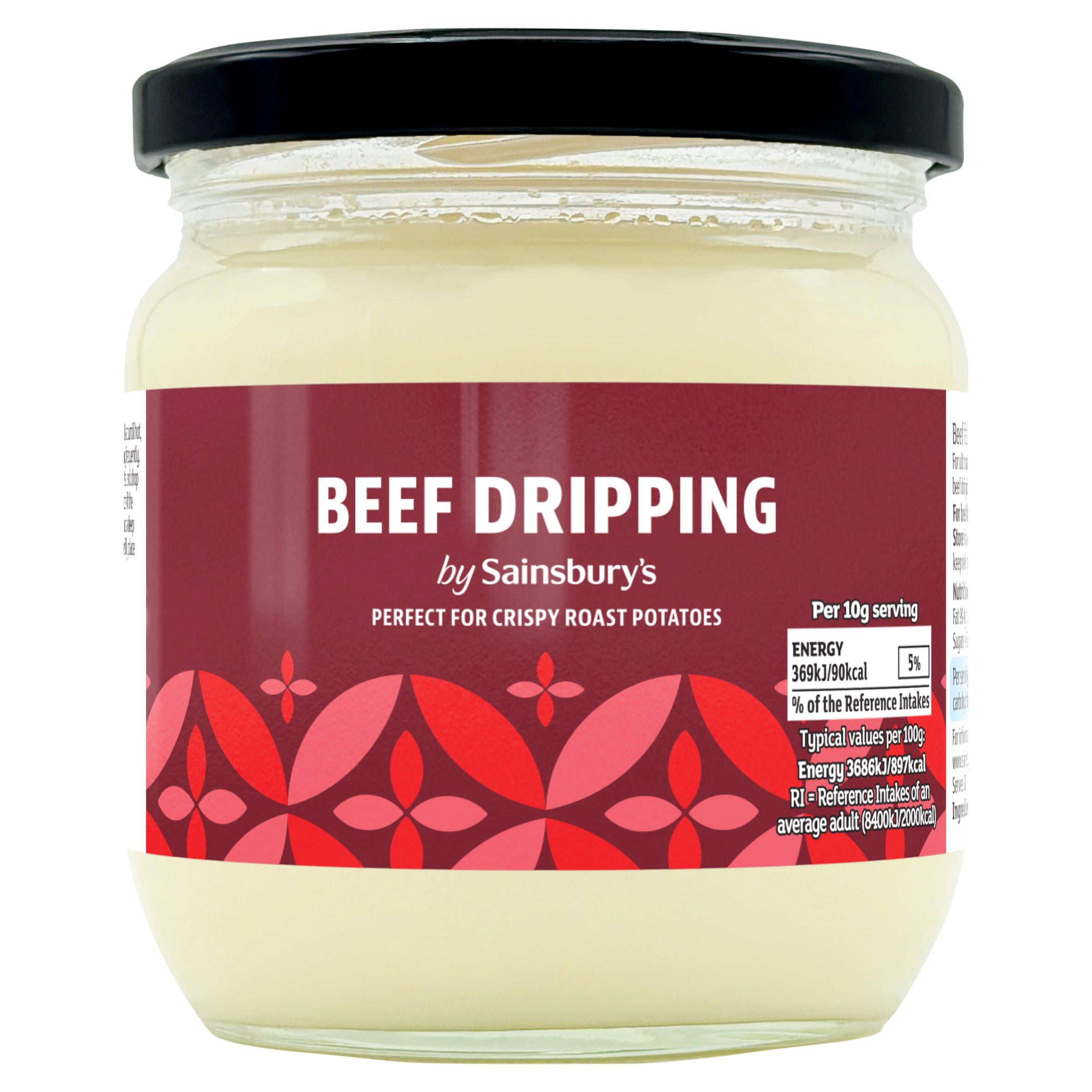 Sainsbury's Beef Dripping 320g, imported from the UK