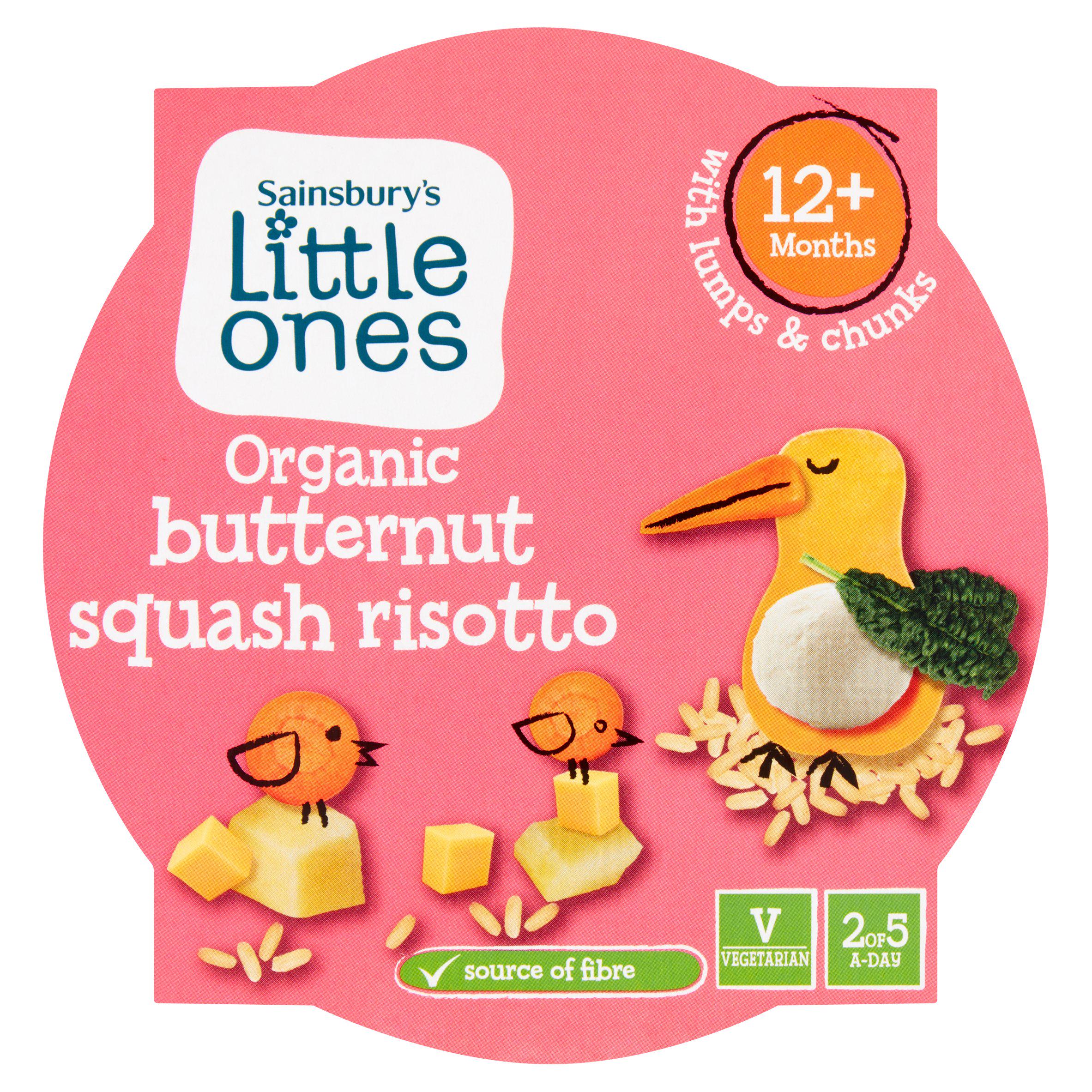 Sainsbury's butternut squash risotto 12+ months 200g, imported from the UK