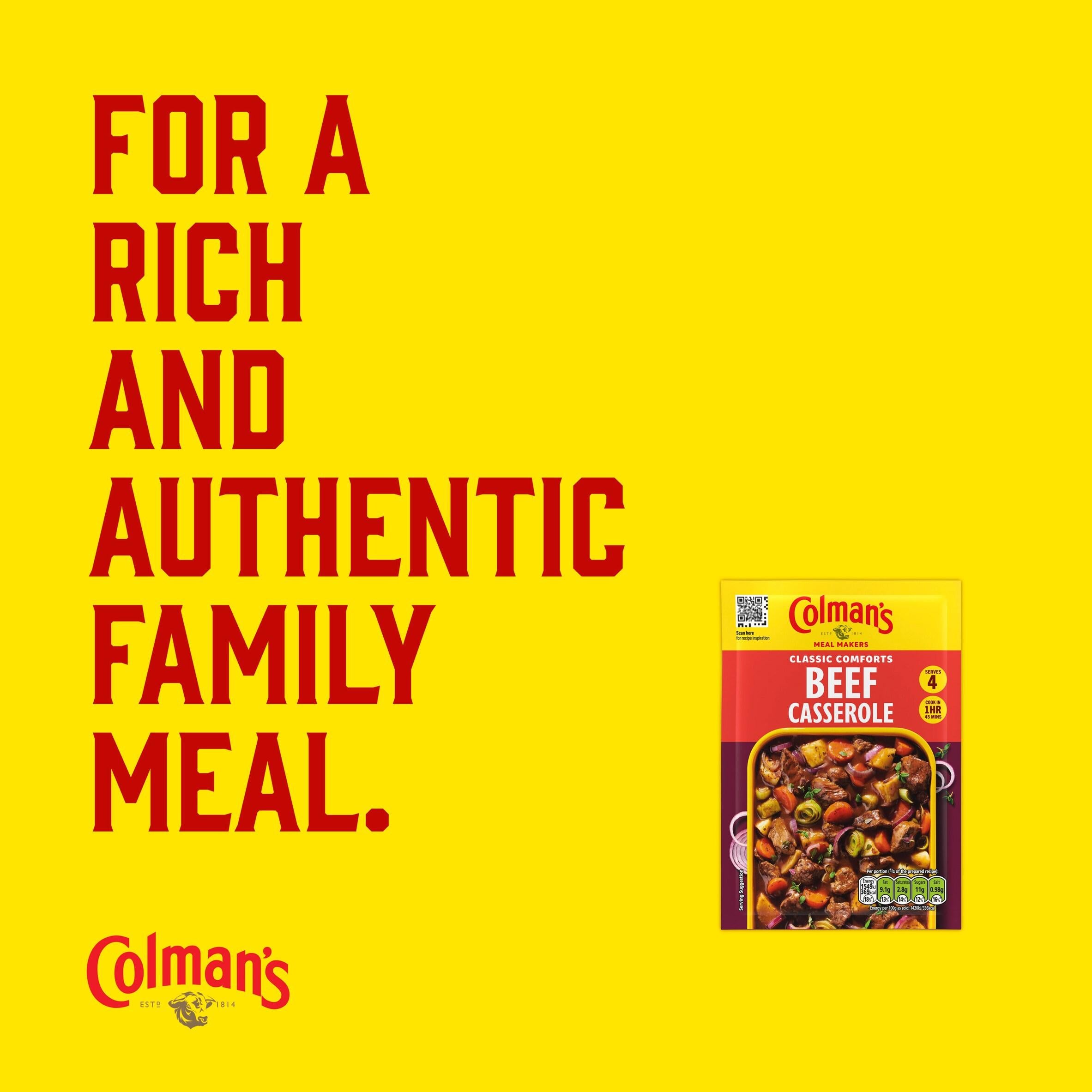 Colman's beef casserole mix 40g, UK version