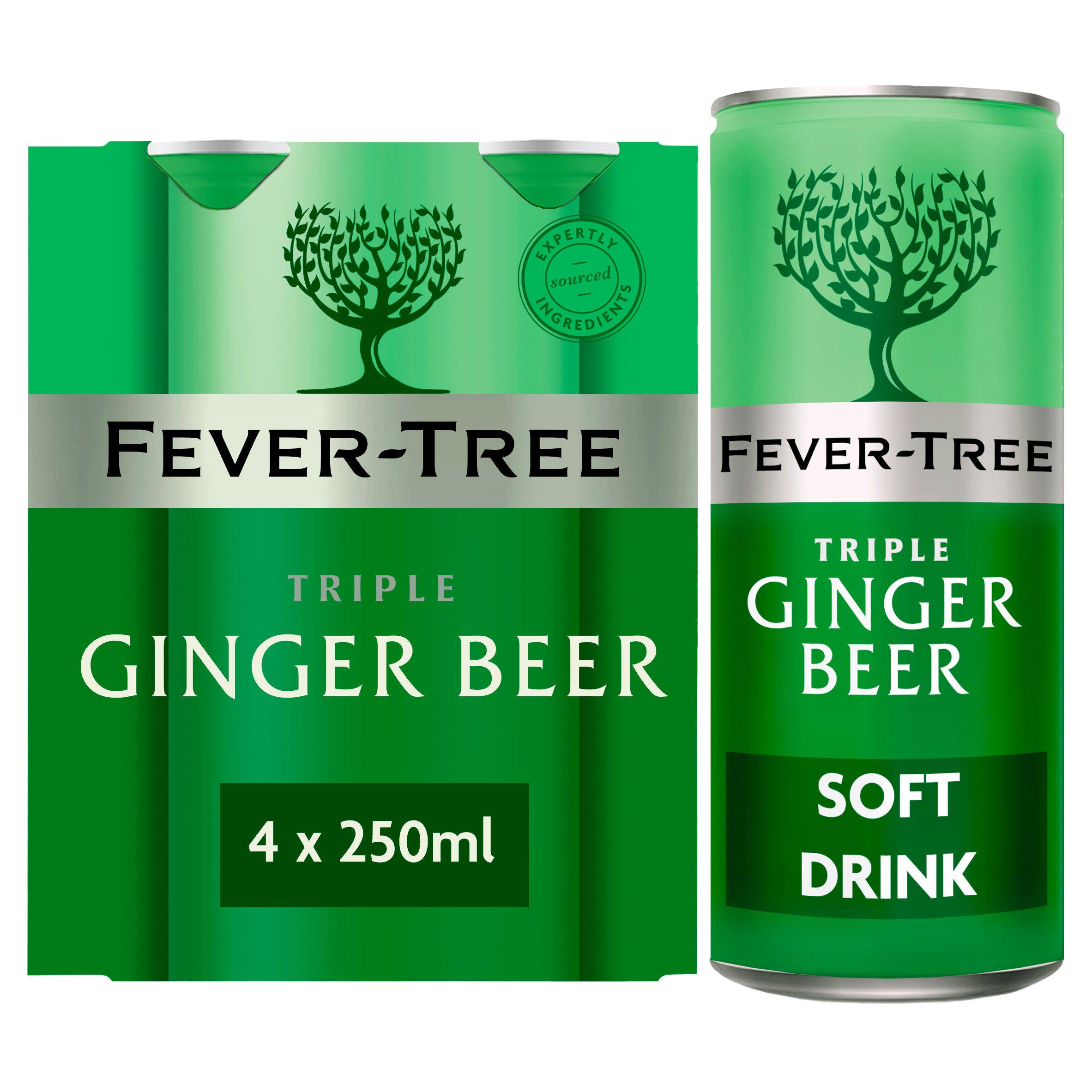 Fever-Tree Premium Ginger Beer 4x250ml - British product